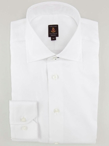 White Diagonal Twill Dress Shirt| Robert Talbott Men's Collection 2016 | Sams Tailoring