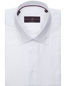 White Mini Herringbone Classic Dress Shirt| Robert Talbott Spring Collection 2016 | Sams Tailoring
