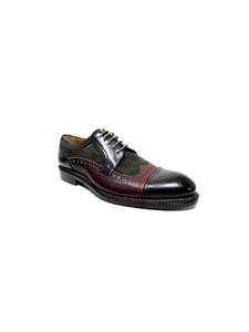 Black Bordo Captoe Shoe | Jose Real Men's collection 2016 | Sams Tailoring