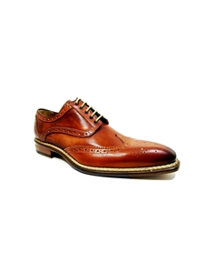 Cognac Veloce Wingtip Shoe| Jose Real New Shoes  collection 2016 | Sams Tailoring