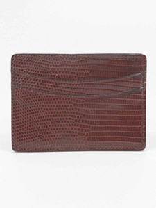 Torino Leather Genuine Lizard Cardcase - Cognac 91502 - Spring Collection 2016 Leather Wallets | Sam's Tailoring Fine  Men's Clothing