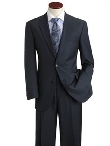 Hart Schaffner Marx Navy Tic Suit 195-215447-019 - Suits | Sam's Tailoring Fine Men's Clothing