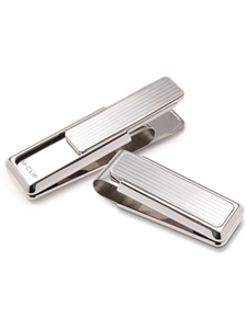 Monterey Rhodium Channeled Slide Money Clip | M-Clip New Money Clip | Sams Tailoring