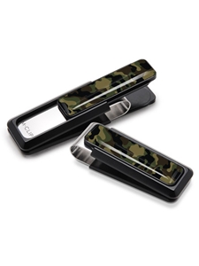 Black with Camo Anodized Aluminum Money Clip | M-Clip New Money Clip | Sams Tailoring