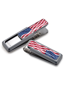 US Flag Anodized Aluminum Money Clip | M-Clip New Money Clip | Sams Tailoring