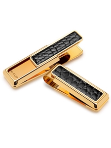 Black Alligator New Yorker Money Clip | M-Clip New Money Clip | Sams Tailoring