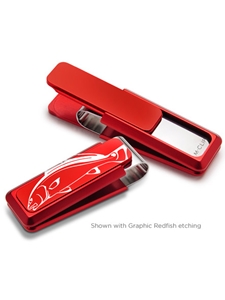 Red Anodized Aluminum Sportman Money Clip | M-Clip New Money Clip | Sams Tailoring