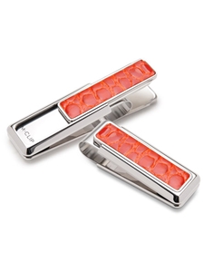 Rodeo Orange American Alligator Money Clip | M-Clip New Money Clip | Sams Tailoring