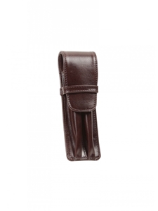 Brown 2 Pen Leather Case | Aston Leather Men's Collection | Sams Tailoring
