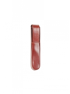 Cognac One Pen Leather Case | Aston Leather Men's Collection | Sams Tailoring
