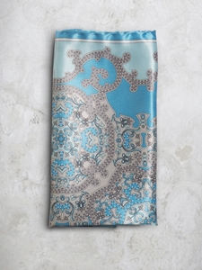 Light Blue And Grey Handkerchief SS16 | Italo Ferretti Spring Summer Collection | Sam's Tailoring