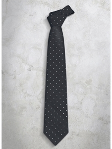 Large Polka Dots Precious Silk Tie | Italo Ferretti Super Class Collection | Sam's Tailoring