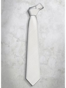 Polka Dots Precious Silk Tie | Italo Ferretti Super Class Collection | Sam's Tailoring