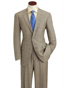 Hart Schaffner Marx Brown Plaid Suit 133-630437-051 - Suits | Sam's Tailoring Fine Men's Clothing