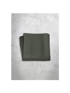 Grey Silk Satin Men's Handkerchief | Italo Ferretti Super Class Collection | Sam's Tailoring