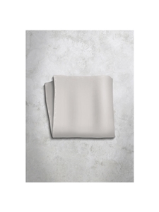 Pearl White Silk Satin Men's Handkerchief | Italo Ferretti Super Class Collection | Sam's Tailoring