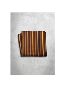 Multi Color Stripes Silk Men's Handkerchief | Italo Ferretti Super Class Collection | Sam's Tailoring