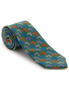Robert Talbott Green Geometric Welch Margetson Best of Class Tie 58675E0-06 - Spring 2016 Collection Best Of Class Ties | Sam's Tailoring Fine Men's Clothing