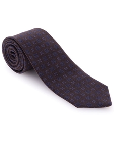 Robert Talbott Brown Geometric Wool Print Collection Best of Class Tie 54109E0-04 - Spring 2016 Collection Best Of Class Ties | Sam's Tailoring Fine Men's Clothing