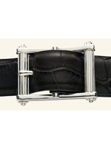 "The Double Roller"  1 3/8 Buckle  | W.Kleinberg Sterling Buckles Collection | Sam's Tailoring