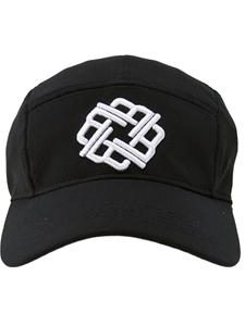 Black With White Five Panel Hat | Betenly Golf Hats Collection | Sam's Tailoring