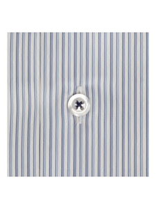 Blue Twill Stripe Trimmed With Fabric Dress Shirt | Robert Talbott Fall 2016 Dress Shirts Collection | Sam's Tailoring