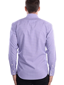 Purple And White Checks Poplin Shirt | Bertigo Fall 2016 Shirts Collection | Sams Tailoring
