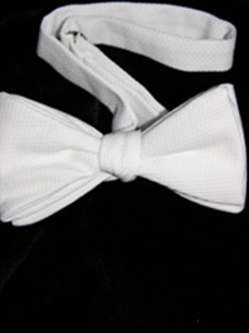 Robert Talbott Bow Pretied White Pique 010206B-01 - Bow Ties & Sets | Sam's Tailoring Fine Men's Clothing