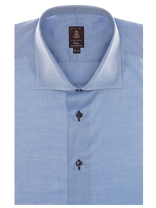 Solid Blue Tailored Fit Estate Sutter Dress Shirt | Robert Talbott Fall 2016 Collection  | Sam's Tailoring