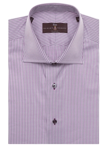 Purple & White Stripes Check Estate Sutter Dress Shirt | Robert Talbott Fall 2016 Collection  | Sam's Tailoring
