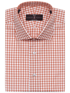Orange and White Check Estate Dress Shirt | Robert Talbott Fall 2016 Collection  | Sam's Tailoring