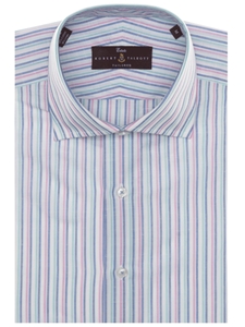 Blue, Green, Pink Stripes Estate Dress Shirt | Robert Talbott Fall 2016 Collection  | Sam's Tailoring