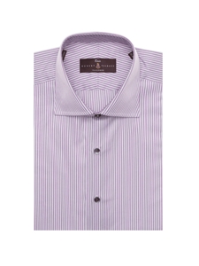 White & Purple Stripes Estate Tailored Dress Shirt | Robert Talbott Fall 2016 Collection  | Sam's Tailoring