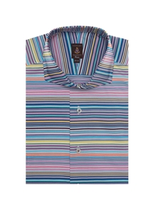 Multi Colored Stripes Estate Dress Shirt | Robert Talbott Fall 2016 Collection  | Sam's Tailoring