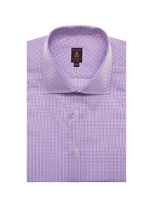 Purple & White Mini Check Estate Classic Dress Shirt | Robert Talbott Fall 2016 Collection  | Sam's Tailoring