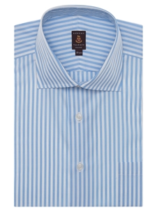 White And Blue Stripe Estae Classic Dress Shirt | Robert Talbott Fall 2016 Collection  | Sam's Tailoring