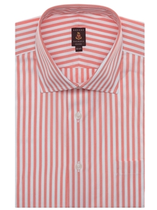 Peach and White Stripe Estate Classic Dress Shirt | Robert Talbott Fall 2016 Collection  | Sam's Tailoring