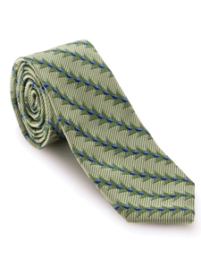 Green and Blue Floral Stripe Connoisseur Estate Tie | Robert Talbott Fall 2016 Collection  | Sam's Tailoring