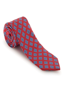 Red And Blue Geometric Ambasssador Estate Tie  | Robert Talbott Fall 2016 Collection  | Sam's Tailoring