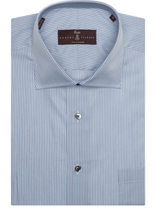 Brown, Blue & White Classic Stripe Estate Sutter Dress Shirt | Robert Talbott Fall 2016 Collection  | Sam's Tailoring