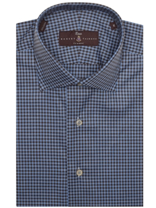 Blue With Brown Check Estate Sutter Classic Dress Shirt | Robert Talbott Fall 2016 Collection  | Sam's Tailoring
