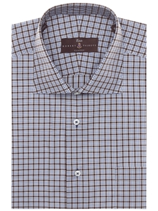 Brown, Blue & White Check Estate Sutter Classic Dress Shirt | Robert Talbott Fall 2016 Collection  | Sam's Tailoring