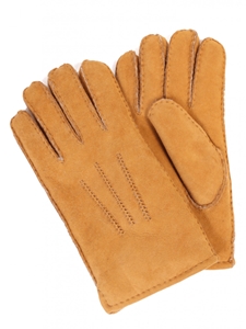 Sude Sahara Tan Sheepskin Top Stitched Men Gloves | Aston Leather Fall 2016 Collection | Sam's Tailoring