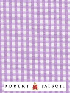 White & Lavender 1/16 Inch Check Custom Shirt | Robert Talbott Custom Shirts  | Sam's Tailoring