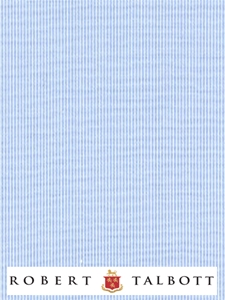 Sky Blue With White Pencil Stripe Custom Shirt | Robert Talbott Custom Shirts  | Sam's Tailoring