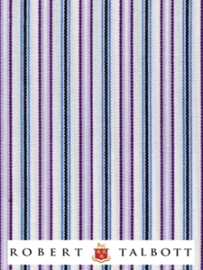 Lavender, Charcoal, White & Rose Multi Stripe Custom Shirt | Robert Talbott Custom Shirts  | Sam's Tailoring