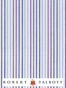 Burgundy, White, Blue & Navy Pencil Stripes Custom Shirt | Robert Talbott Custom Shirts  | Sam's Tailoring