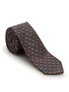 Brown and Blue Neat Heritage Best of Class tie | Robert Talbott Spring 2017 Collection | Sam's Tailoring