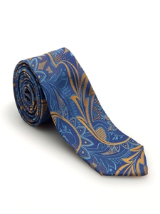 Blue and Orange Paisley Heritage Best of Class Tie | Robert Talbott Spring 2017 Collection | Sam's Tailoring