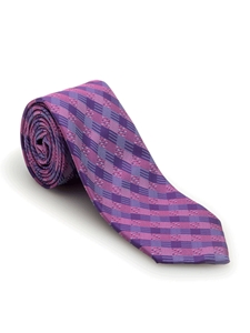 Purple and Pink Check Academy Best of Class Tie  | Robert Talbott Spring 2017 Collection | Sam's Tailoring